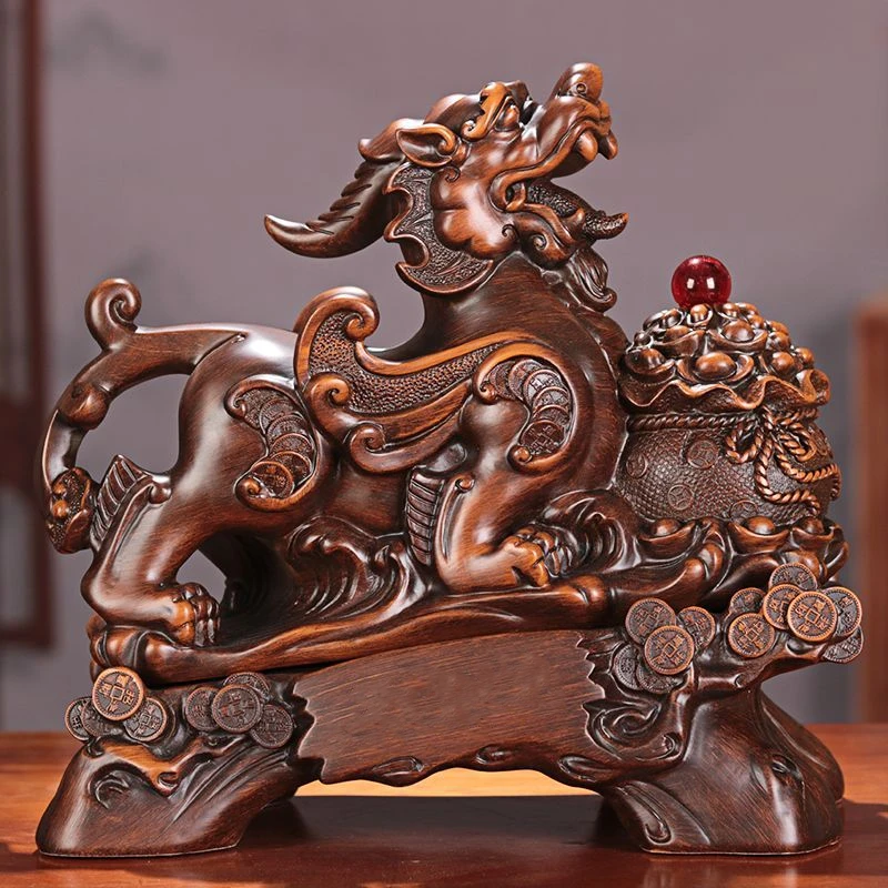 貔貅装饰品摆件客厅酒柜办公桌工艺品乔迁商务摆件