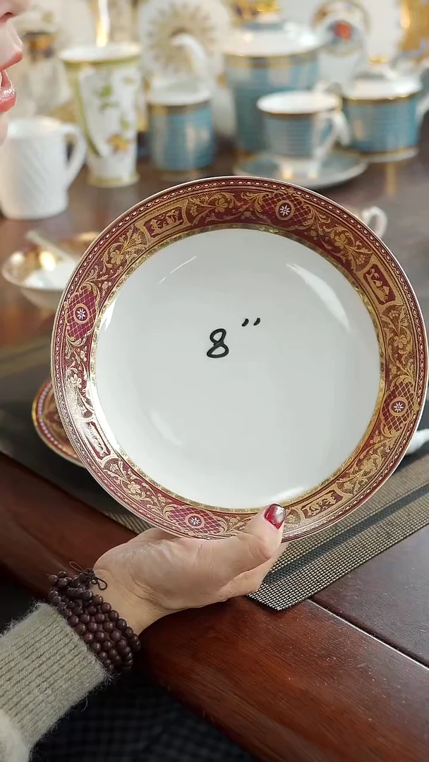 瓷片8英寸深菜盘  福利价