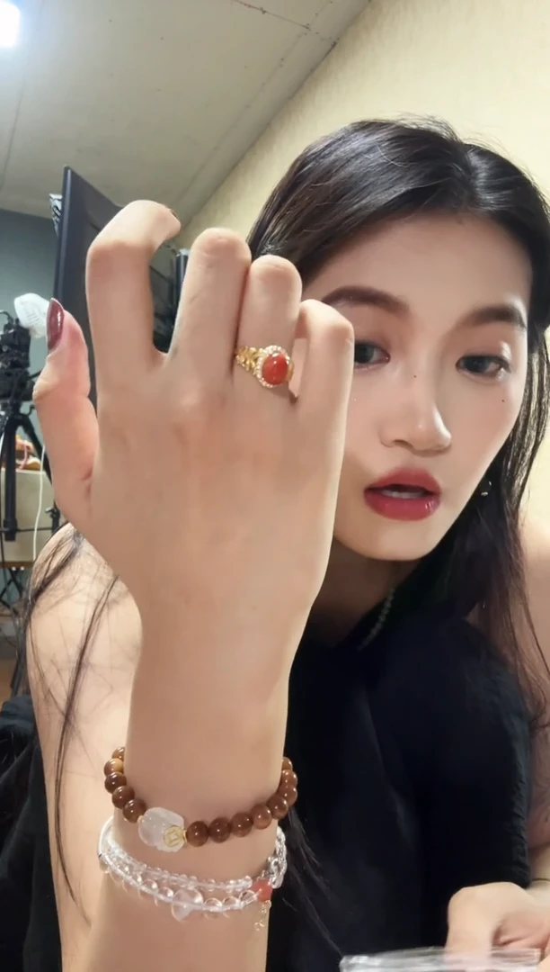 南红玛瑙未镶嵌戒指南红戒指