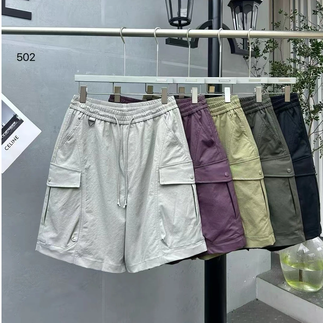 DJ【K502夏季抽绳休闲短裤】夏季港式百搭时尚宽松户外