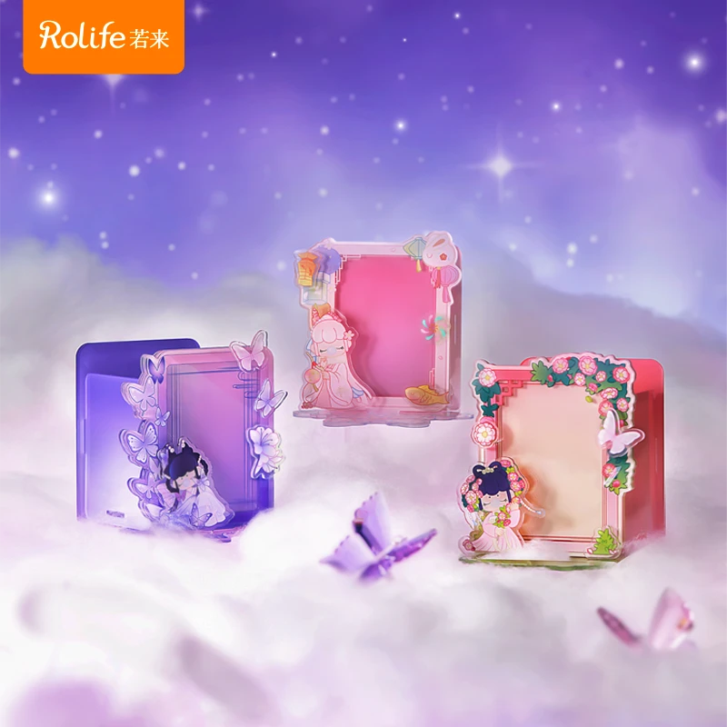 【Nanci立牌笔筒】若来rolife诗情画意系列亚克力插卡立牌笔筒送礼