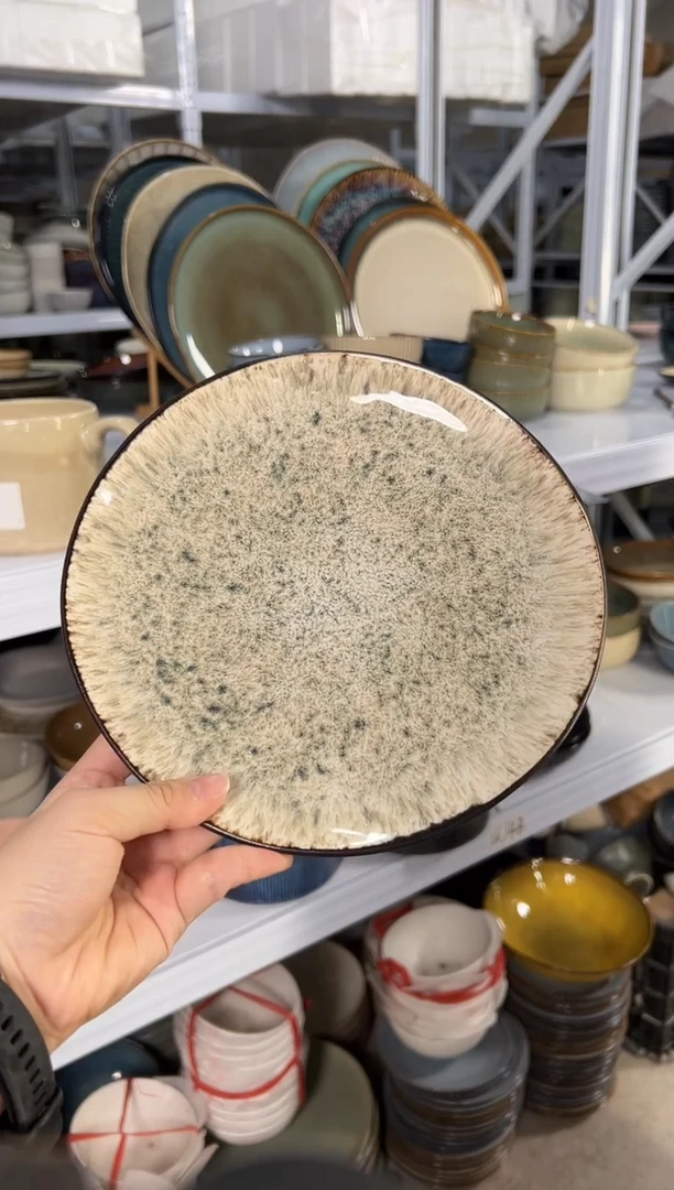 陶瓷外贸尾货瑕疵满20包邮X小盘