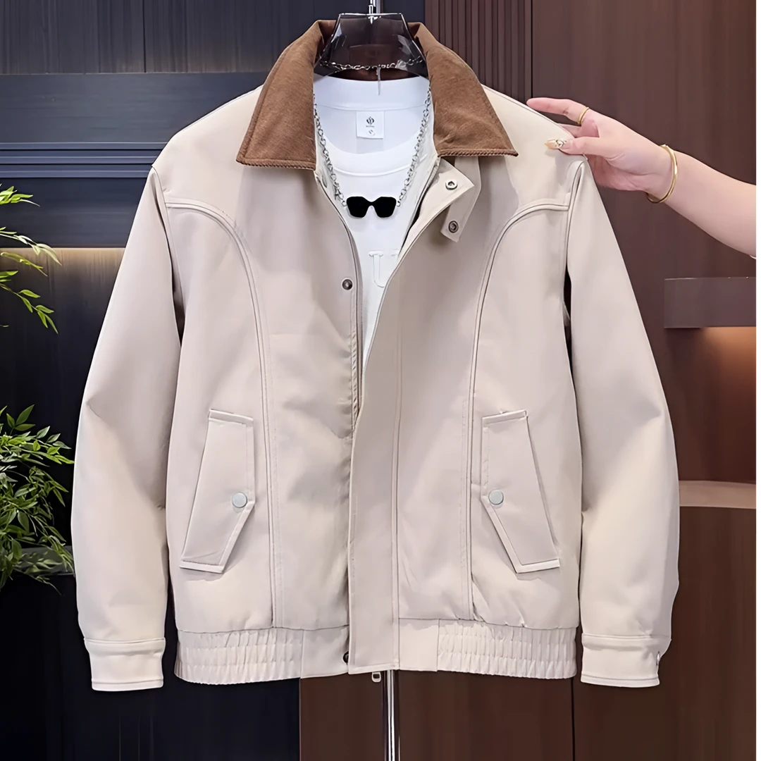 棉衣外套男士秋冬季款加厚休闲宽松美式复古工装飞行夹克翻领棉服