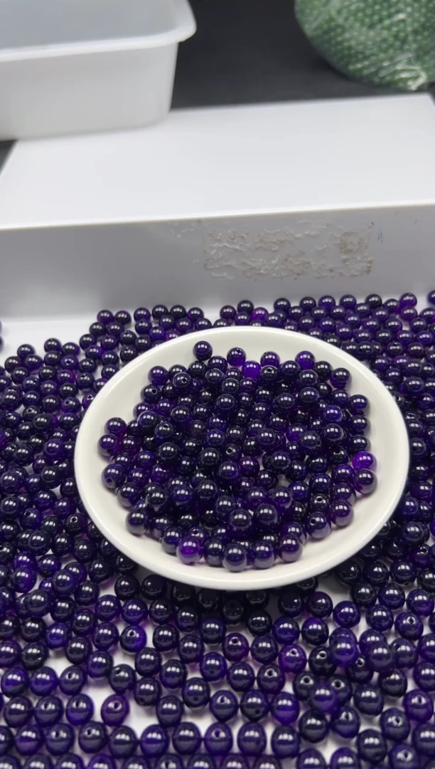 玛瑙/玉髓颈饰未镶嵌x206舒俱来8mm*25颗