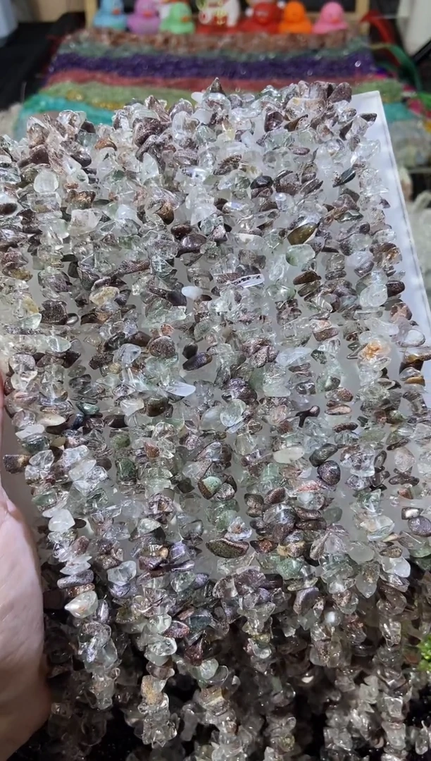 水晶珠宝半成品未镶嵌绿幽灵