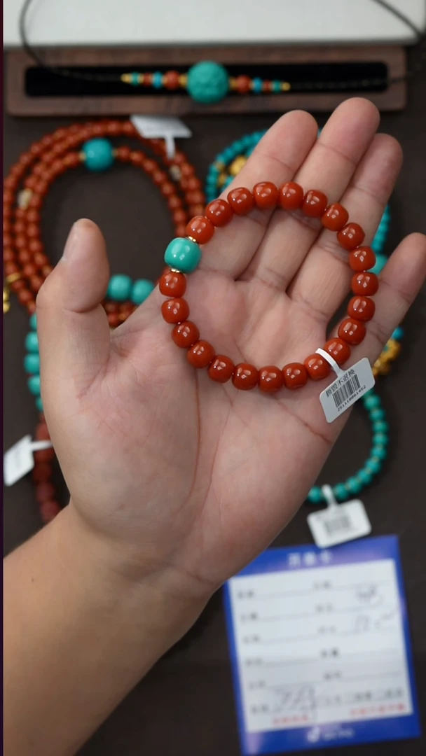 未镶嵌手串南红玛瑙晴****?南红手串