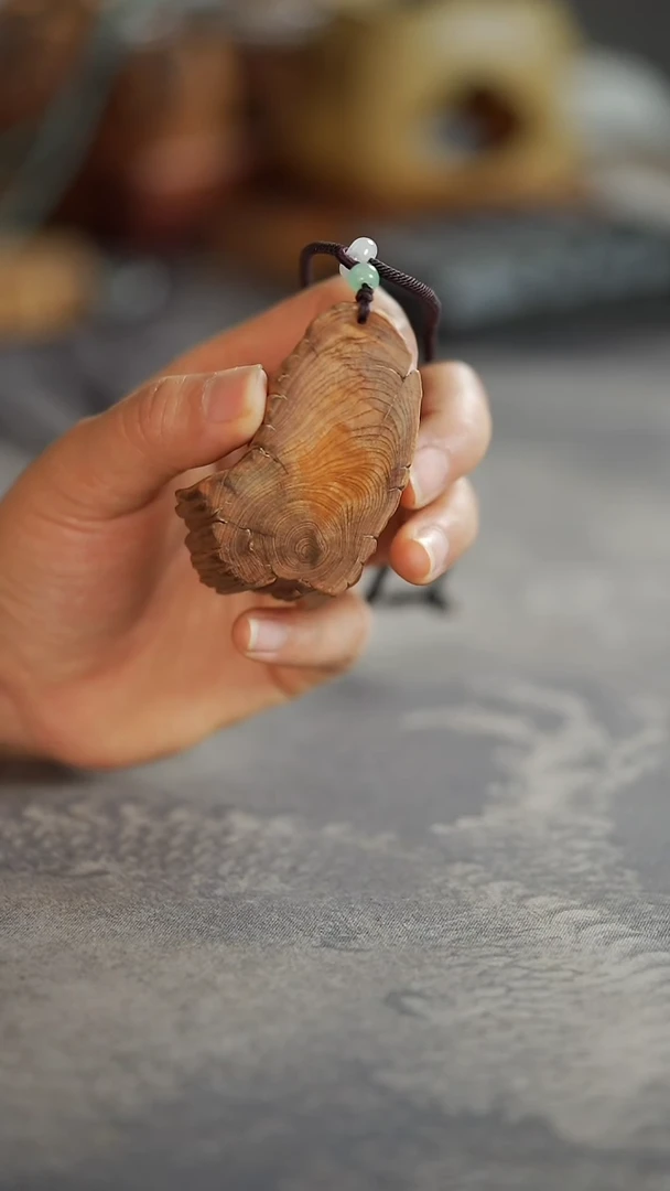 柏木（崖柏）淳化黑油闻香吊坠629