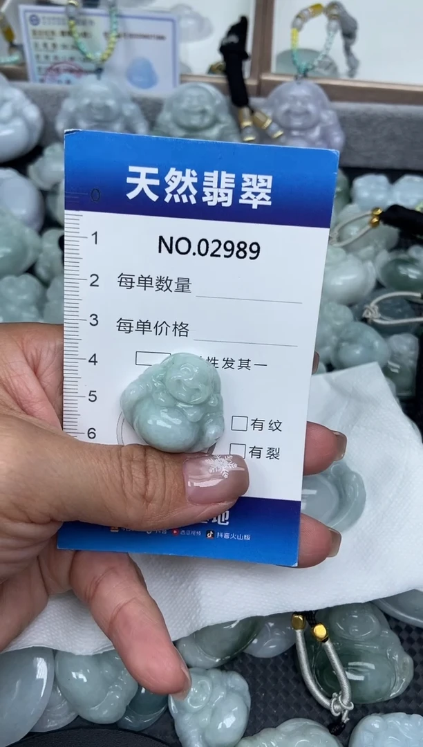 颈饰未镶嵌翡翠纯天然A货翡翠2989