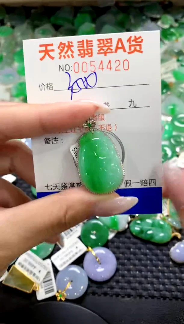 翡翠18K金镶嵌颈饰1111111111111111