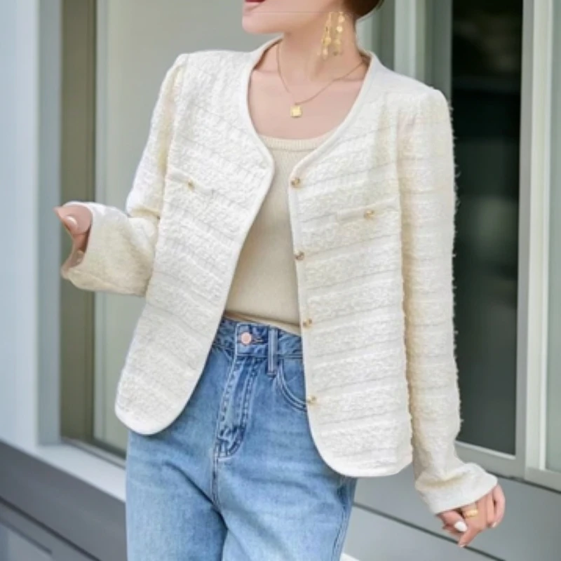 【小依专享】W3F1158XB时尚秋冬外套-1158秋季小香风休闲短款