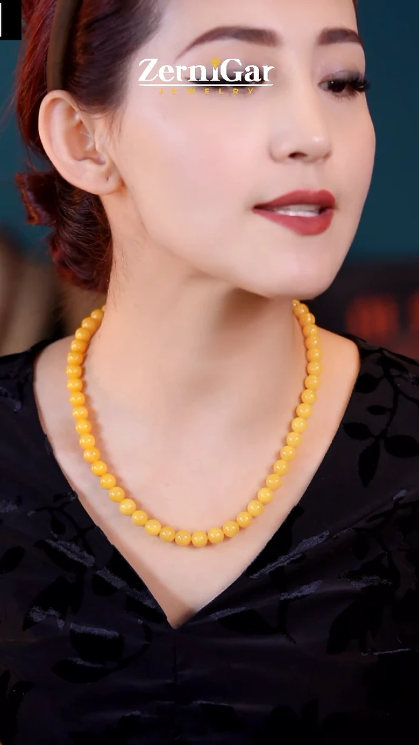 【闪购商品】琥珀颈饰未镶嵌天然琥珀项链