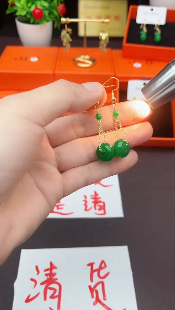 【闪购商品】玛瑙/玉髓耳饰银S925镶嵌606000