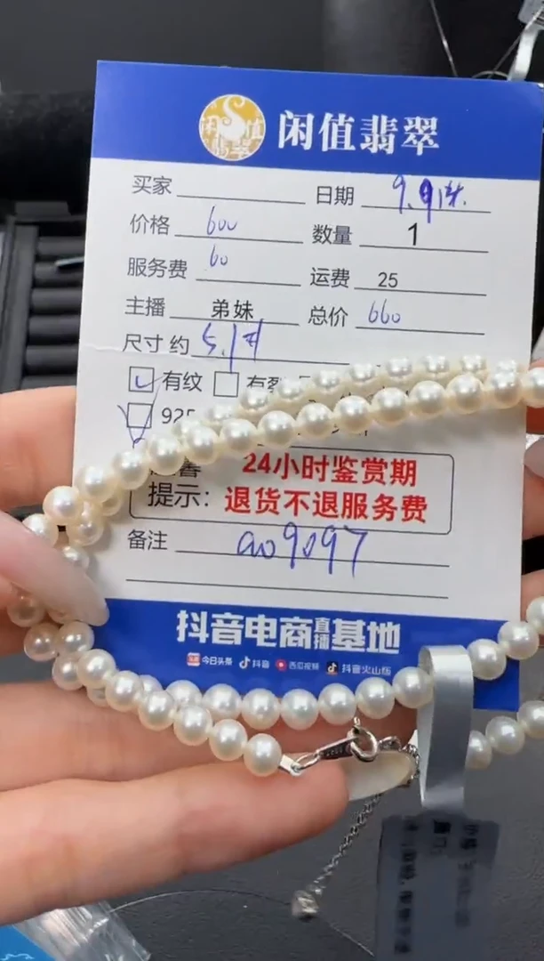 项链未镶嵌淡水珍珠珍珠项链