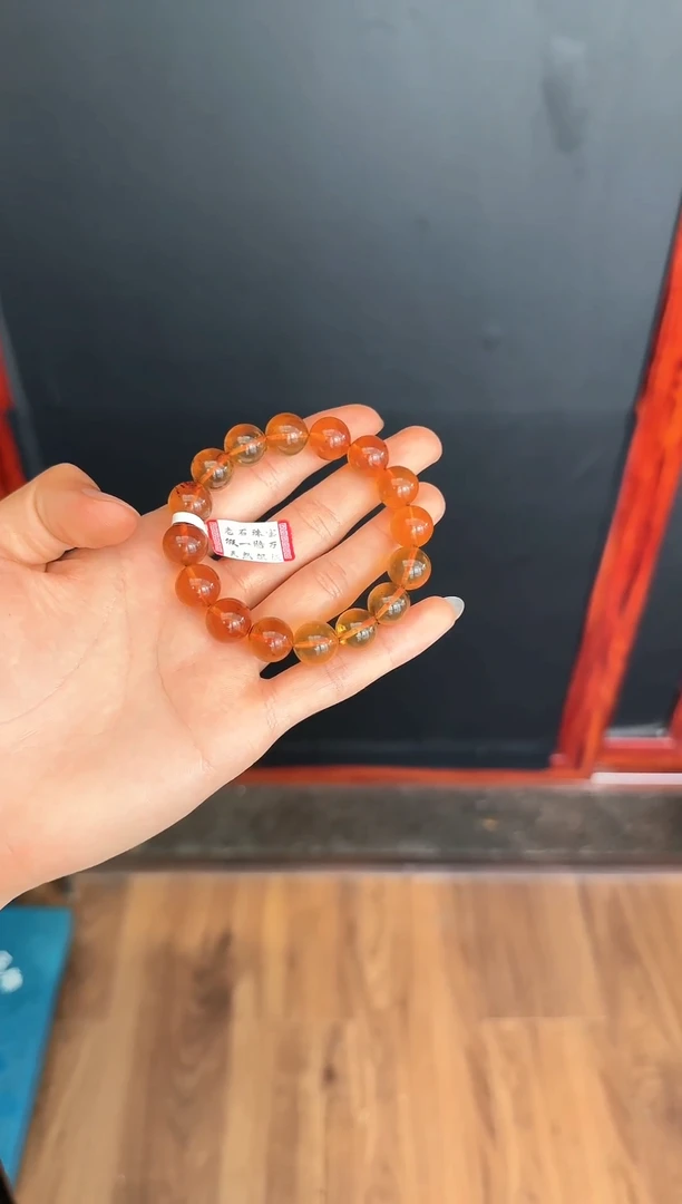 手串琥珀未镶嵌/56缅甸琥珀紫罗兰手串12mm
