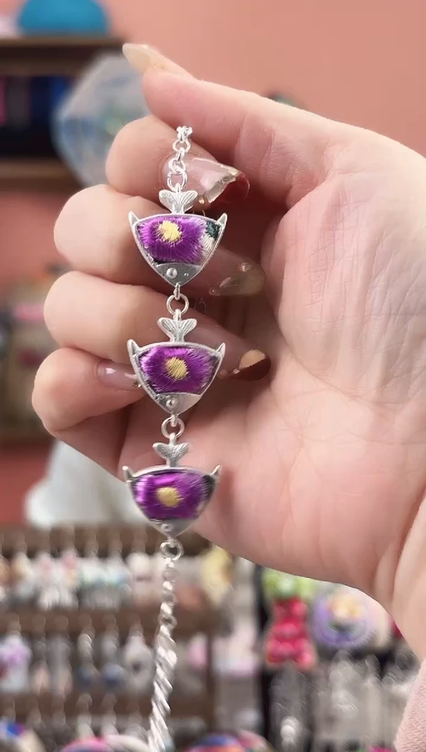 织绣艺枝独绣手工饰品65