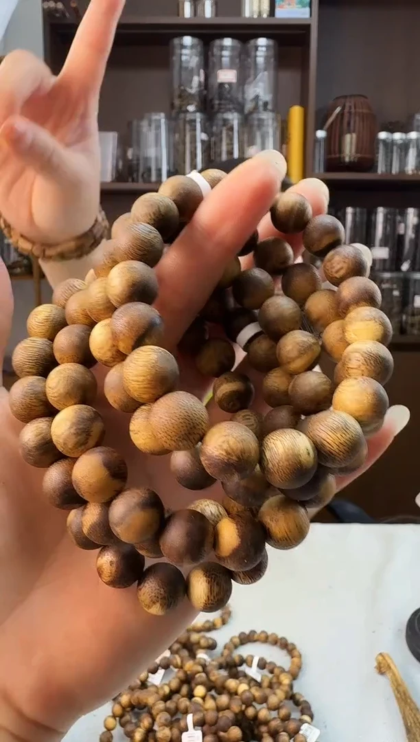 手串沉香1.1保8克白奇圆珠单圈多样性发一