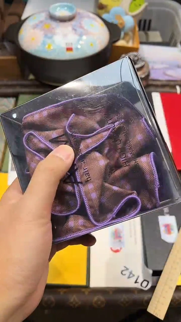 【公路商店】摆件·韩式格子（暗紫色）-全场包邮