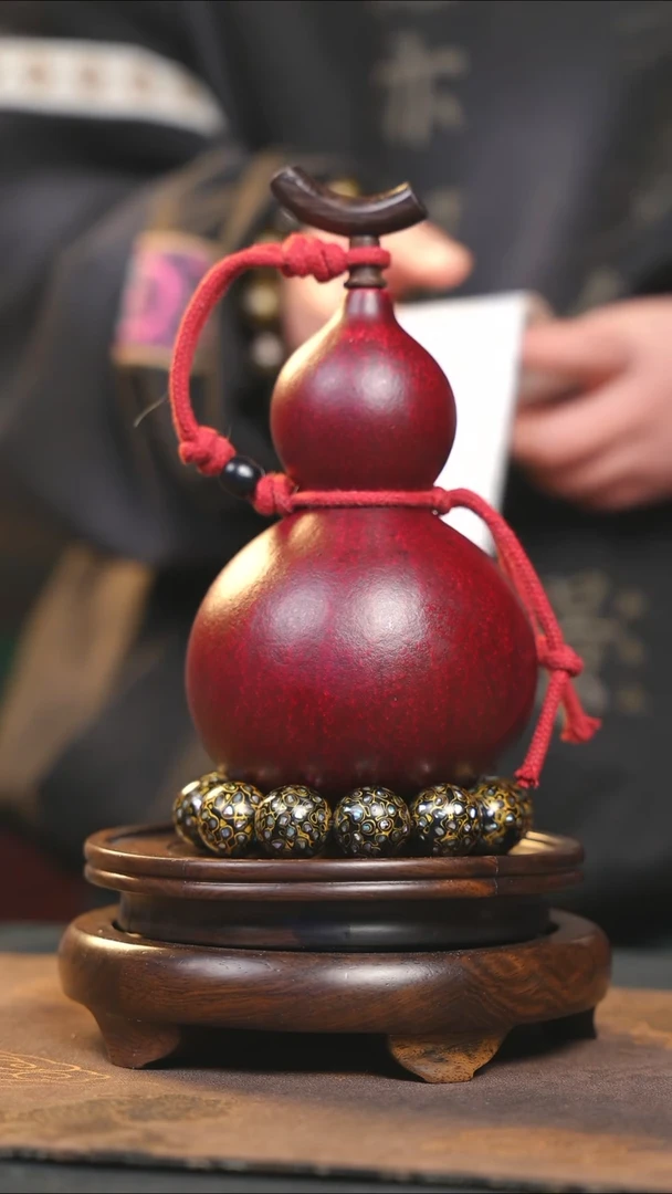 【闪购商品】YS100大漆酒葫芦不包手串及旋转底座