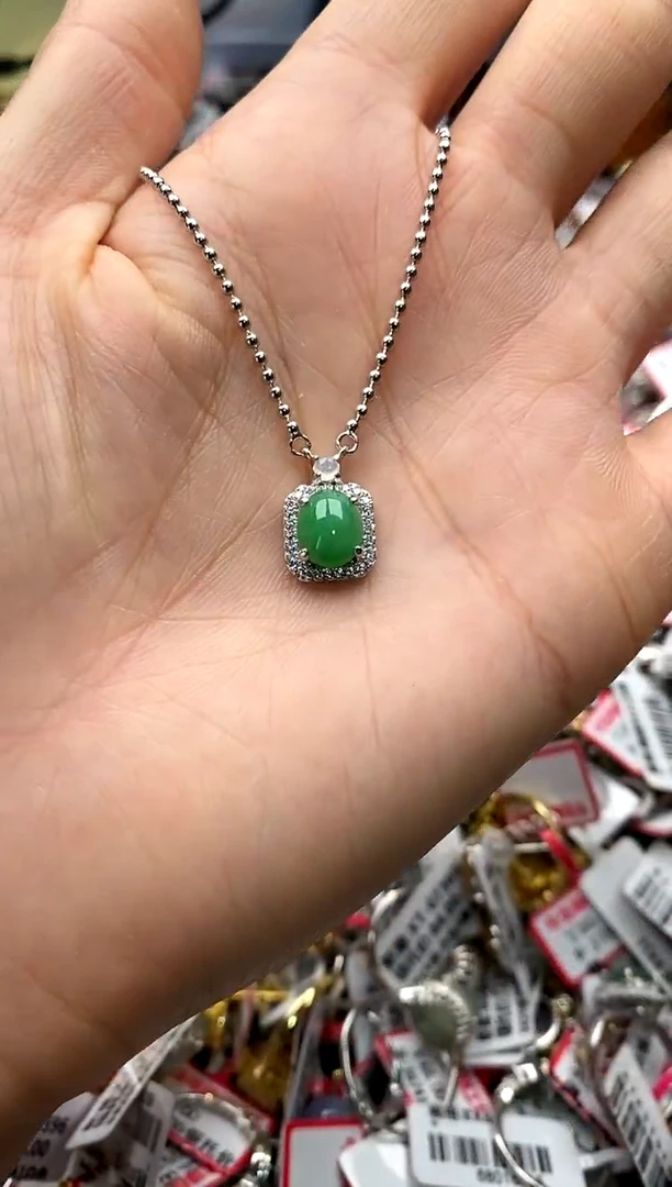 【闪购商品】翡翠戒指银S925镶嵌4444444    5