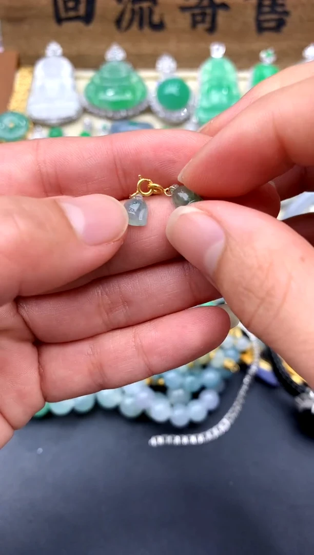 【闪购商品】翡翠颈饰18K金镶嵌98-中国好珍宝