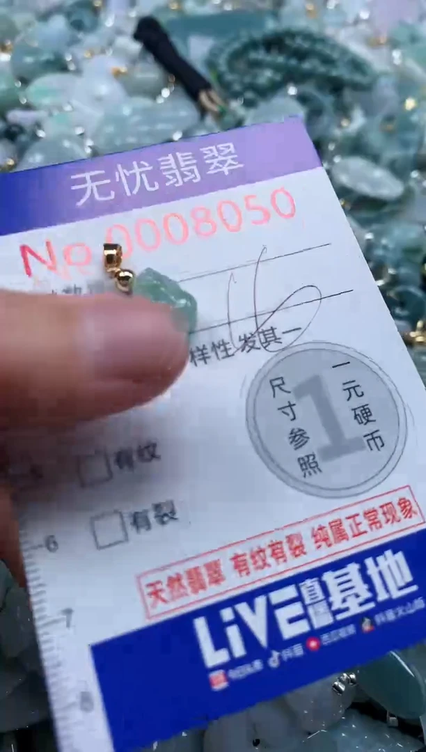 翡翠未镶嵌吊坠(不含链)8050