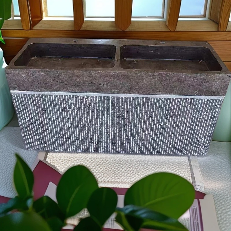 天然青石洗手盆户外阳台洗手盆厂家直销支持定制