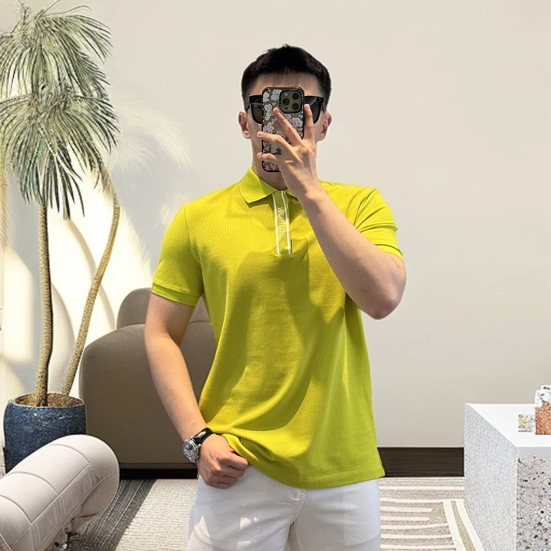 古帝特尼“亮色polo“衫春夏季新款男士潮流轻奢时尚翻领潮牌Z31295