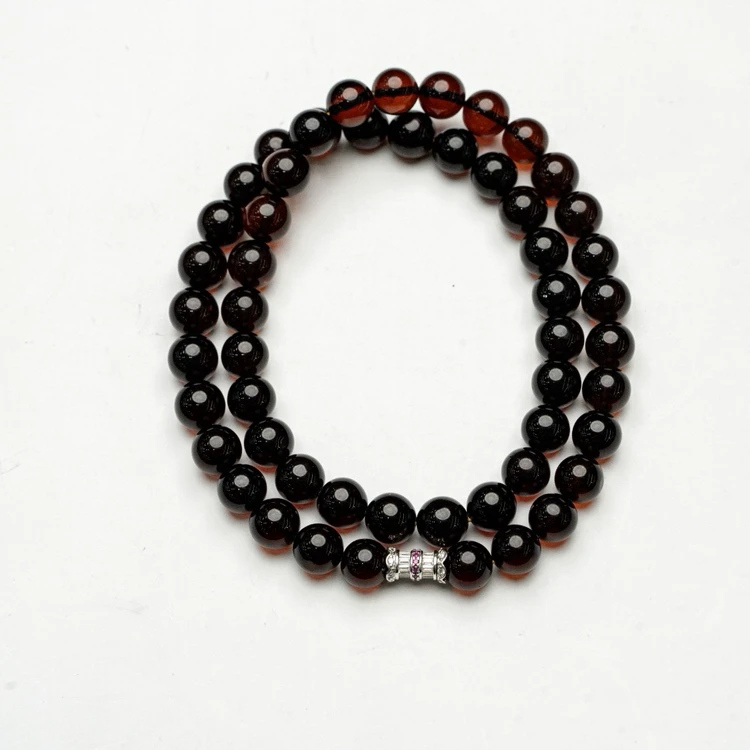 【普陀山欢喜】琥珀项链（发货多样性一件）G35891