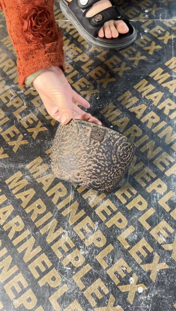 陶土圆符小印盆【已打孔】