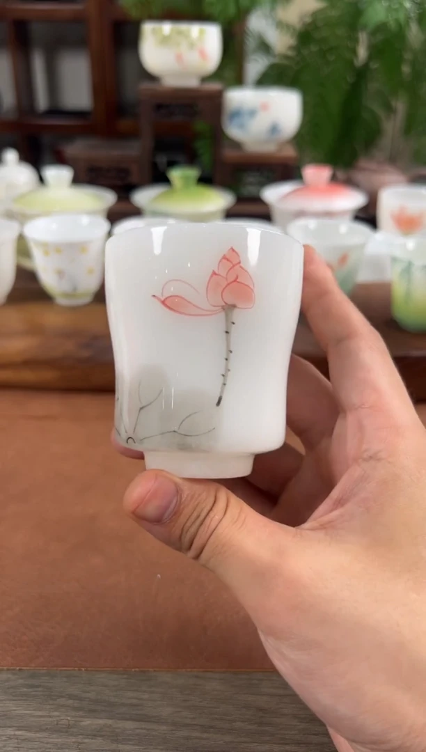 杯子高岭瓷土茶具单品上新