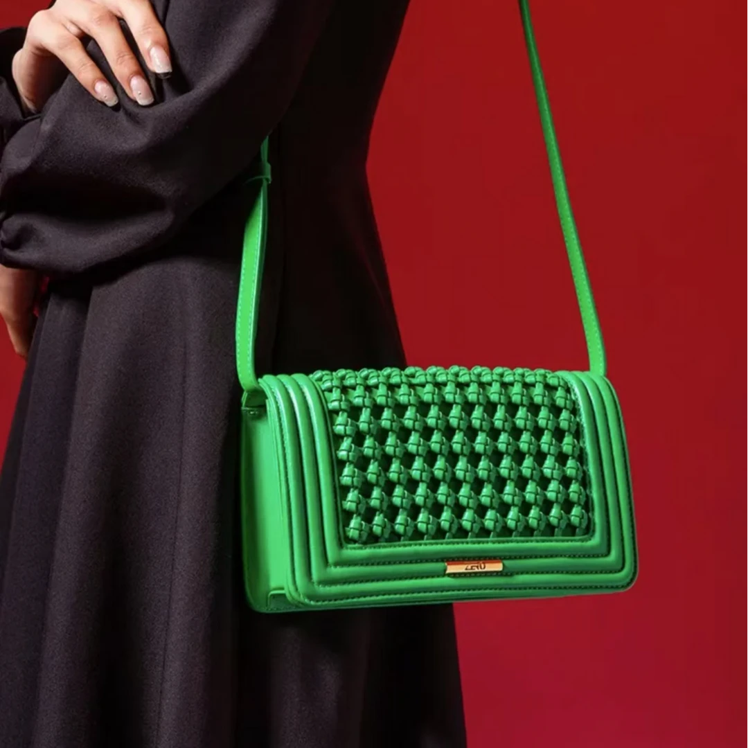 编织时尚小香风女包气质轻奢百搭夏季小众腋下单肩肩包【胖子】