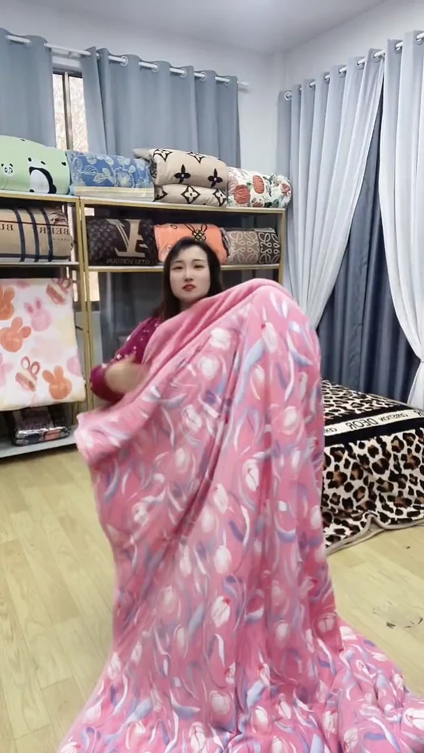 牛奶绒2*2.3郁金香被子