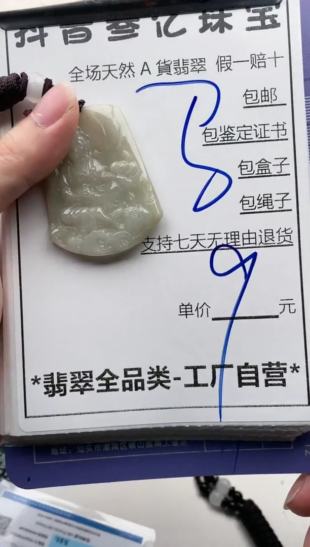 翡翠未镶嵌颈饰全场天然A货翡翠招财玉