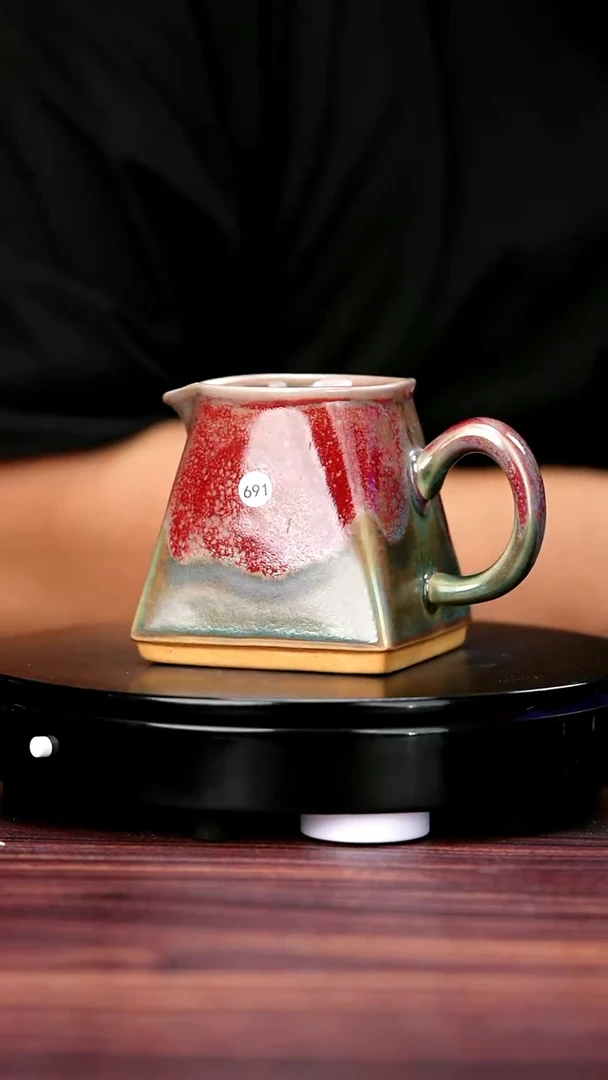 杯子691#李朝斐一级品原矿钧瓷公道杯