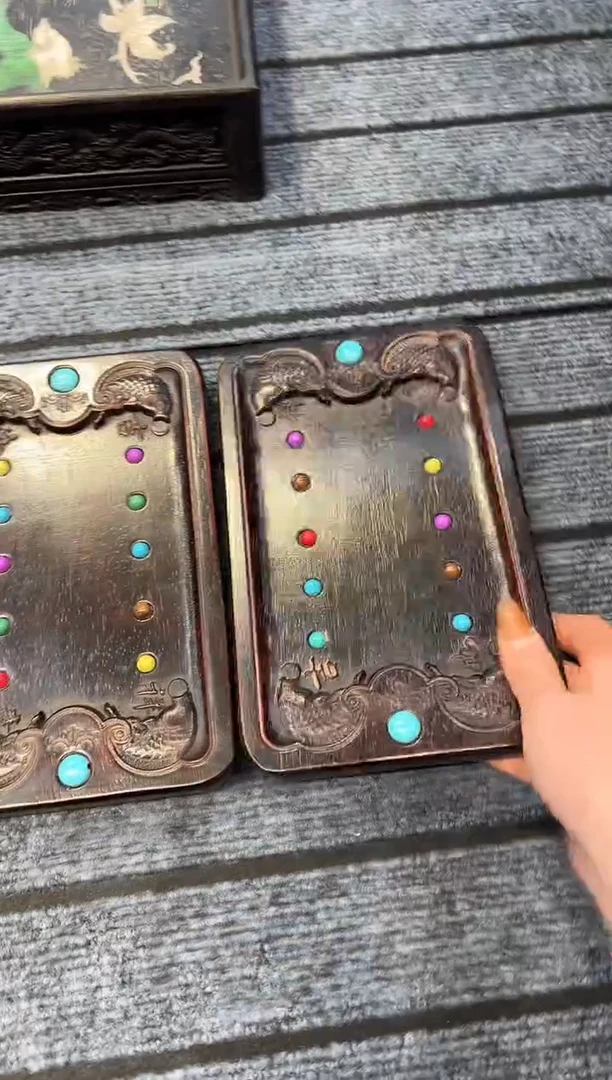 木紫檀雕刻一物一拍