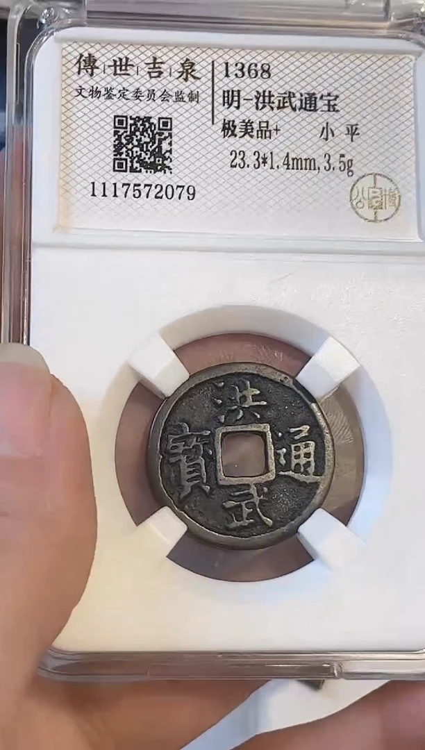 铜洪武通宝 极美品+ 小平