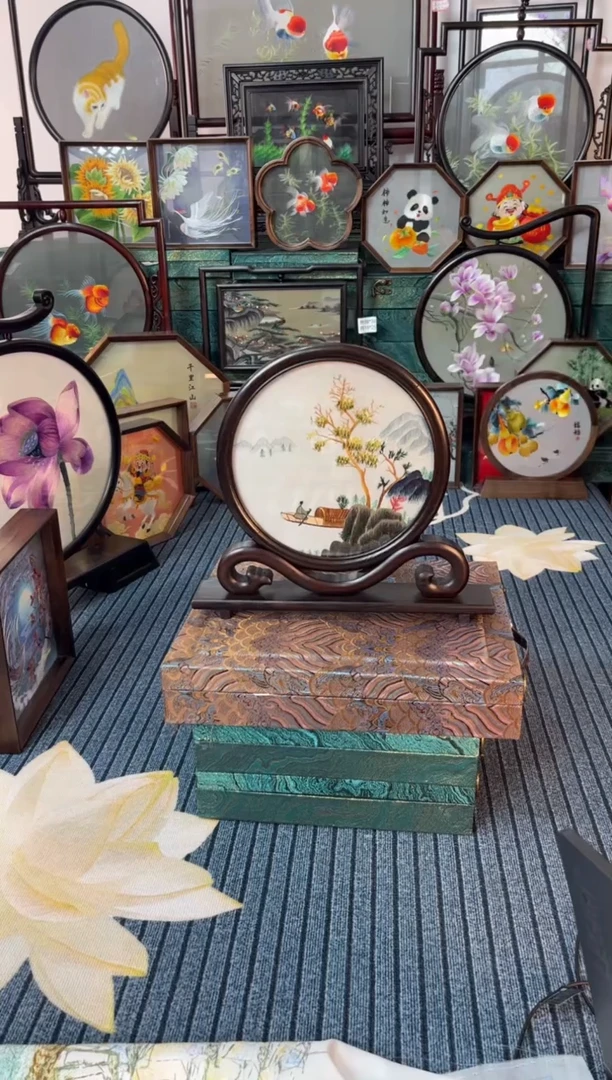 刺绣刺绣双面绣摆件