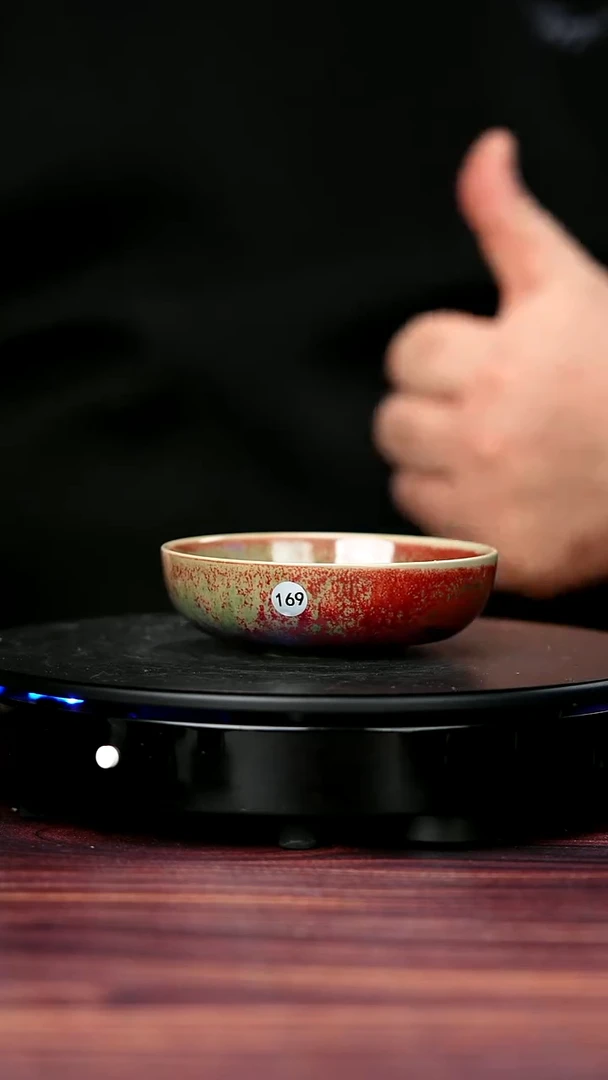 其他钧瓷169#盼龙窑一级品原矿钧瓷半月普洱杯