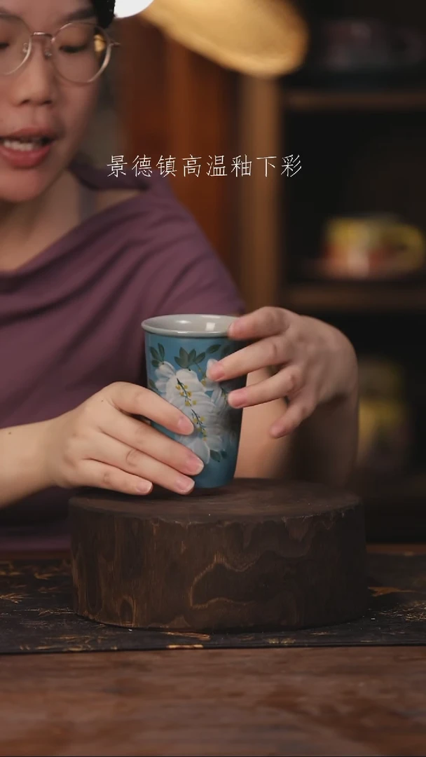 陶瓷景德镇高温釉下手绘陶瓷389