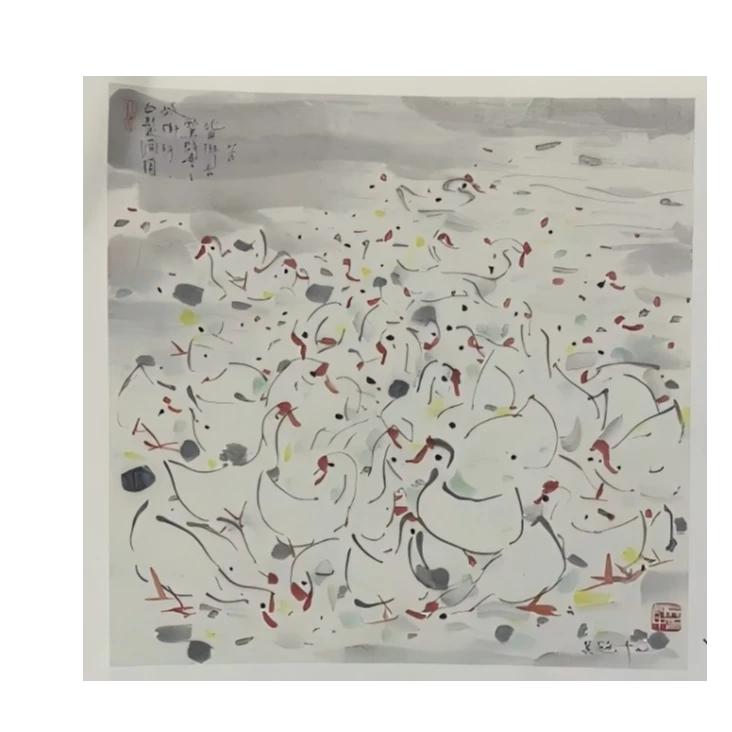复刻版画吴冠中-68*69-乡音