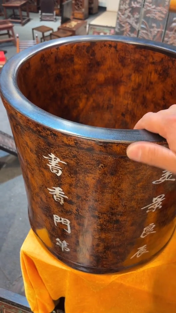 木的笔筒大笔筒方2500