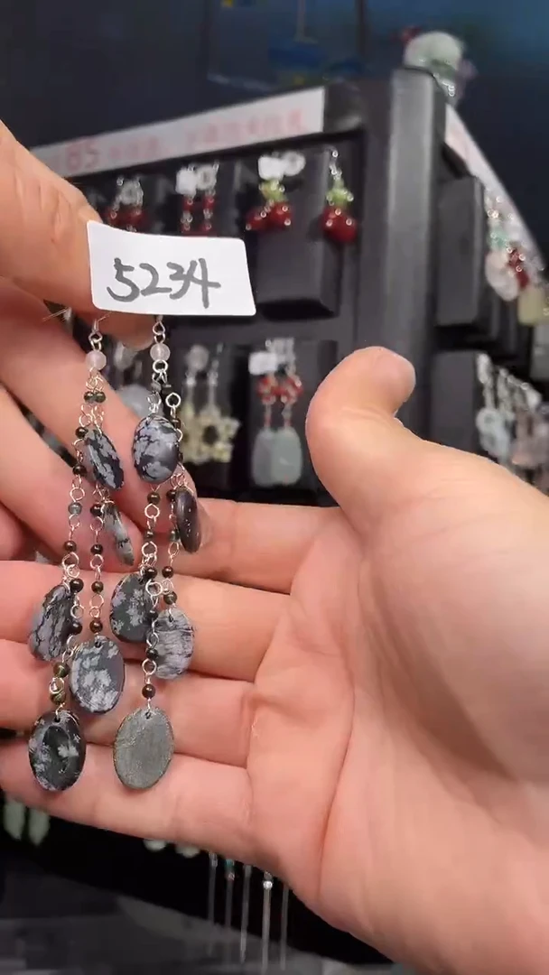 银S925镶嵌耳饰紫晶喜欢拍