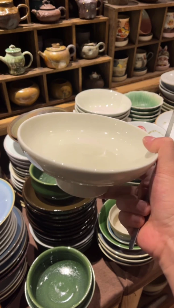 【闪购商品】瓷片323 微瑕白色高足菜盘1个