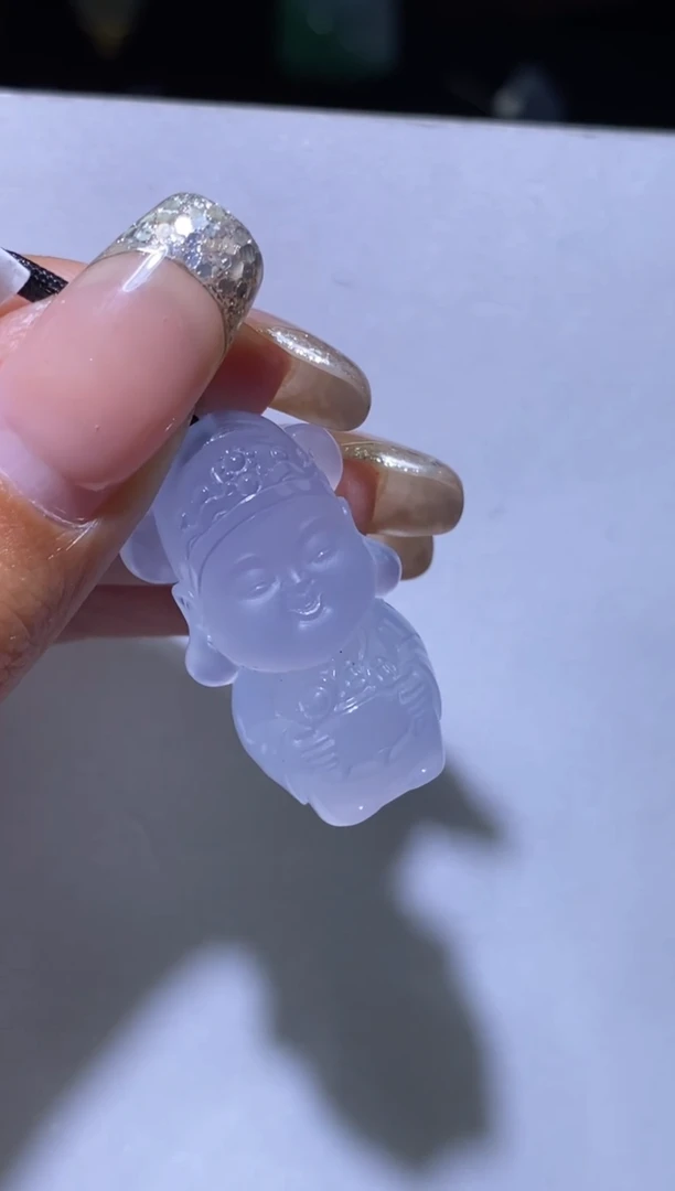 未镶嵌颈饰玛瑙/玉髓唐*以财神宝宝佛