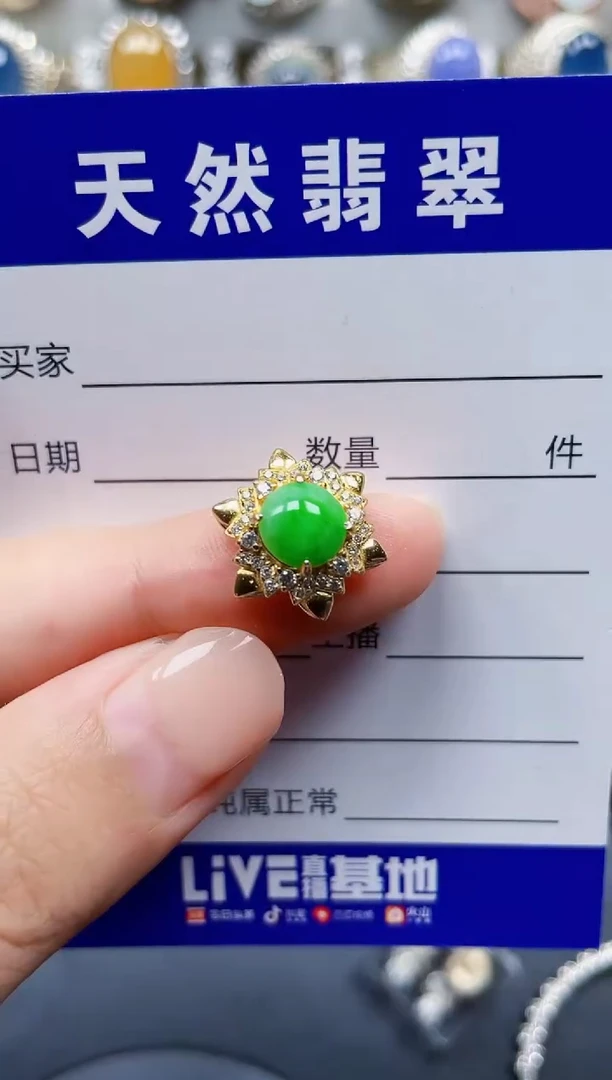 颈饰银S925镶嵌翡翠210