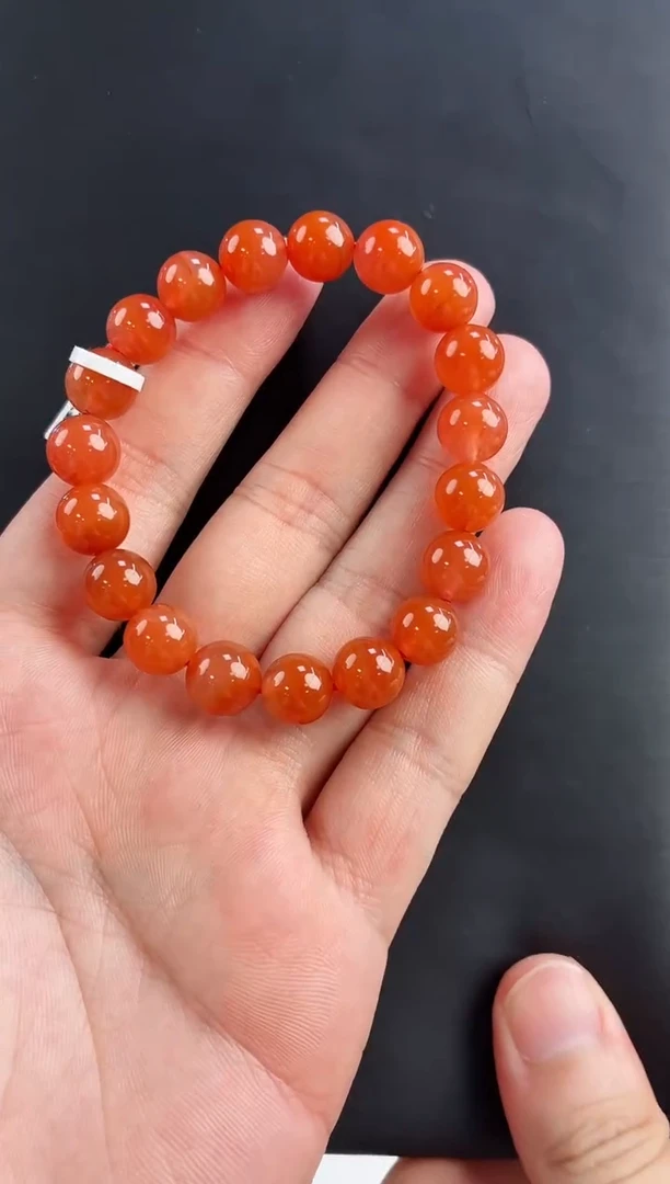 未镶嵌保山手串10*南红玛瑙一个/条