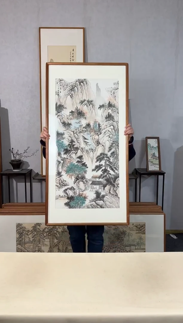 国画手绘*山水清音*62*122cm