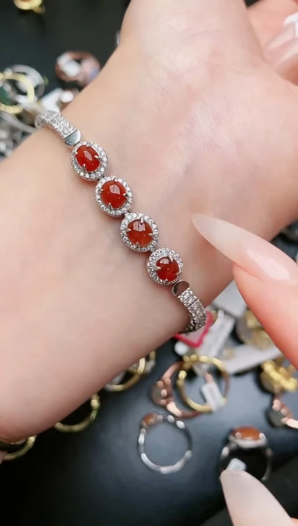 翡翠戒指银S925镶嵌.....