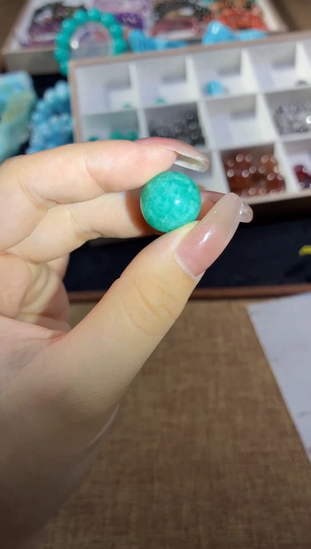 颈饰未镶嵌天河石莫桑比克天河石单珠15m+