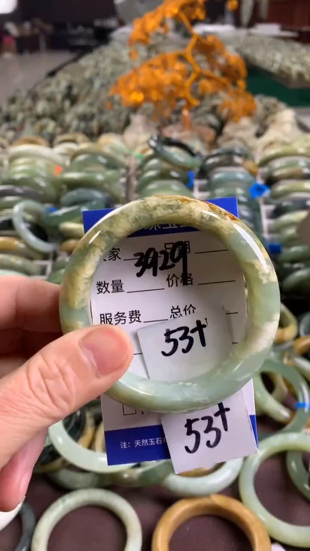 未镶嵌蛇纹石玉手镯3929